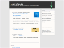 Tablet Screenshot of chor-infos.de